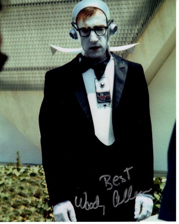 WOODY ALLEN signed autographed SLEEPER MILES MONROE Photo Poster painting