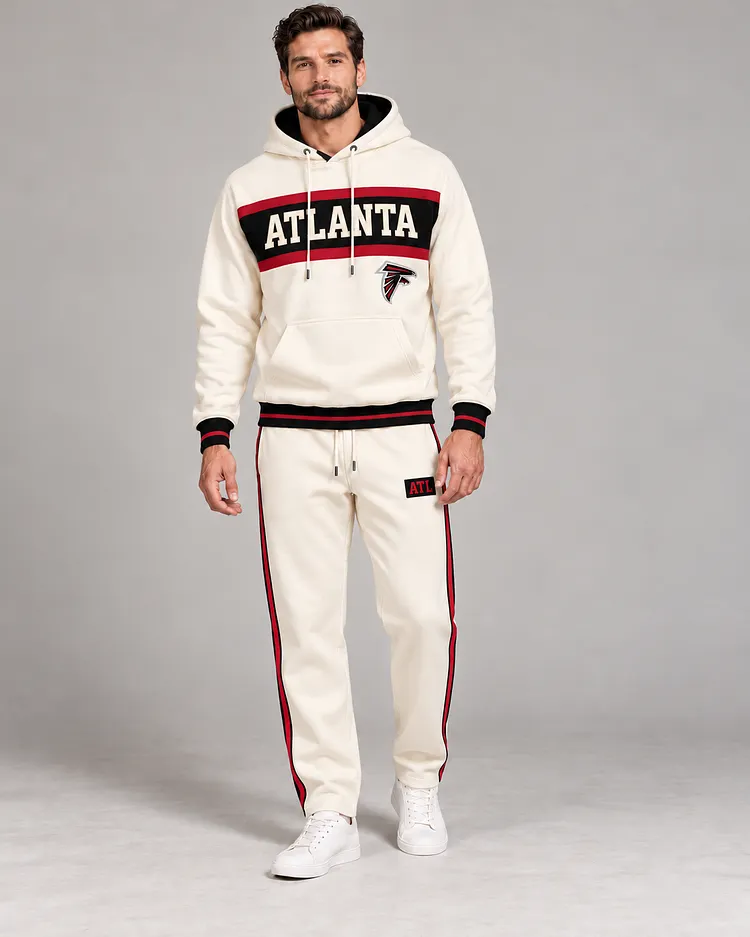 Atlanta Falcons Men's Hoodie And Pants Set - Design 2