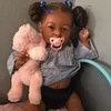 Black [NEW] 20" African American Kelly So Truly Cute Reborn Toddler Baby Doll Girl with Bottle and Pacifier - RBBI-Myrebornbabydoll® Myrebornbabydoll®
