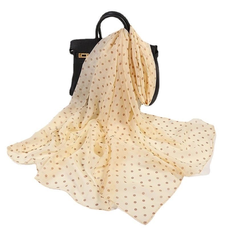 Sand Scarf Summer Small Scarf Dual-use Korean Style Small Scarf Classic Leopard Chiffon Scarf Women Thin Shawl