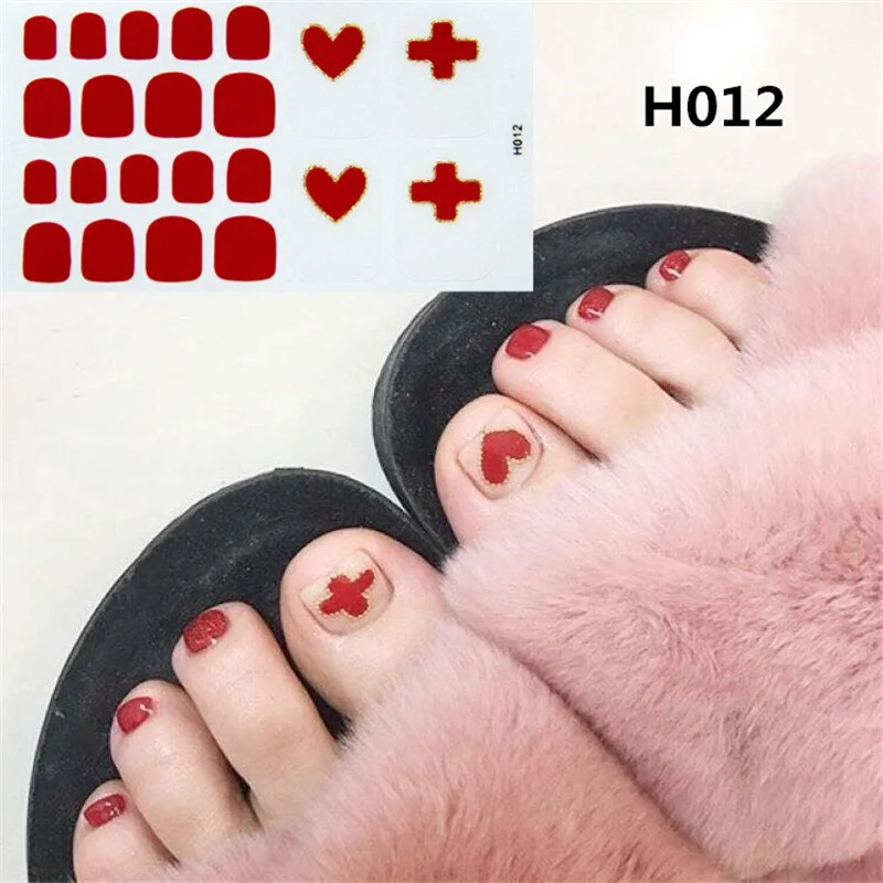 Applyw 22Tips Toe Nail Sticker Moon & Star Full Cover Foot Decals Glitter Toe Nail Art Stickers Decorations for Ladies Girls