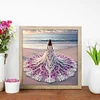 Girl With A Fancy Skirt - Partial Special Shaped Diamond Painting 30*30cm