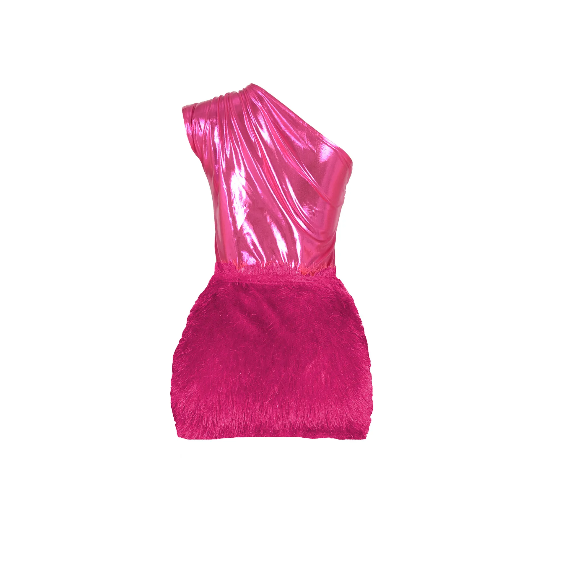 Women Clothing Skirt Set Jumpsuit Glossy Sexy Skirt Two Piece Set