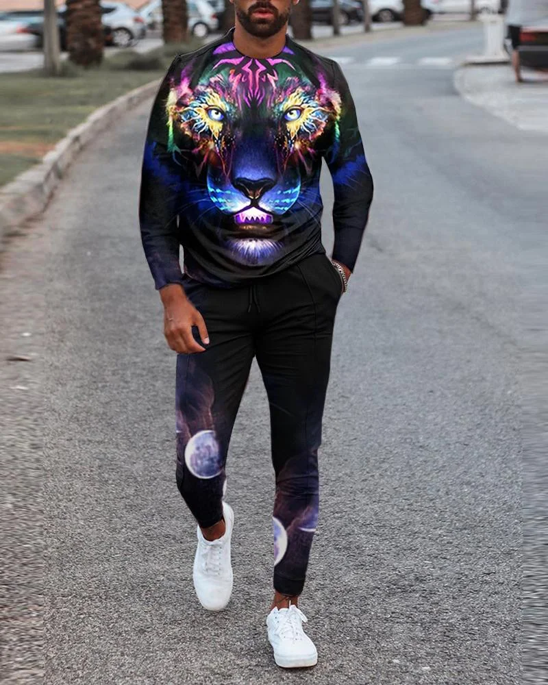 Men's Leisure Sports Long Sleeve Suit