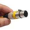 5pcs 3Pin XLR Cable Male to Female M/F Foil+Braided Shielded Audio Cable