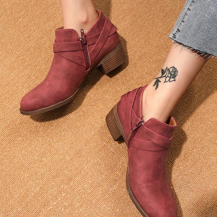 Women's Fall Vintage Plush Boots