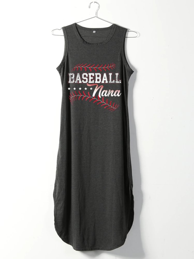 AL™ Baseball nana Long Dress Sleeveless-013441