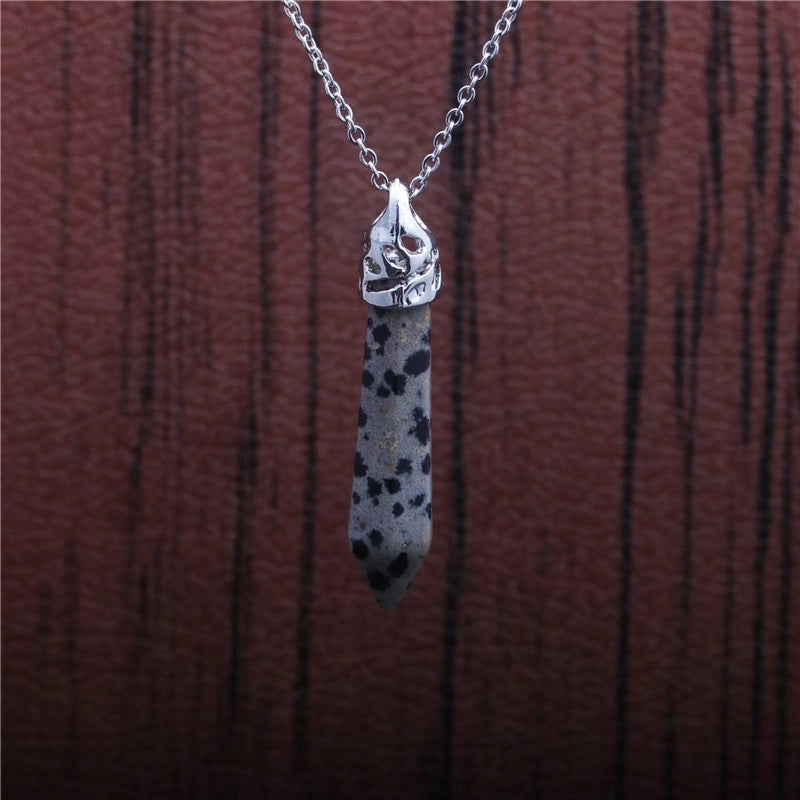 Ethnic Style Geometric Stainless Steel Natural Stone Plating Unisex Pendant Necklace