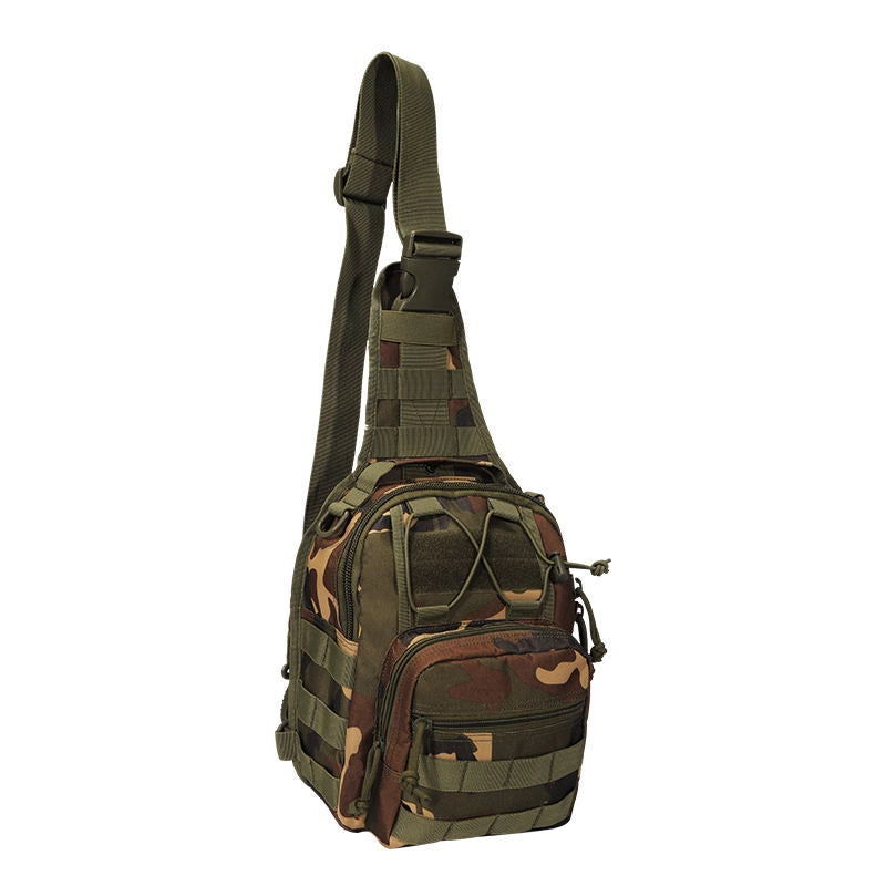 DEECO Encrypted Oxford Cloth 600D Portable Outdoor Cycling Bag Sports Bag Crossbody Bag EDC Tactical Small Chest Bag