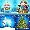 8pcs 5D DIY Partial Special Drills Diamond Painting Xmas Cards Party Gifts
