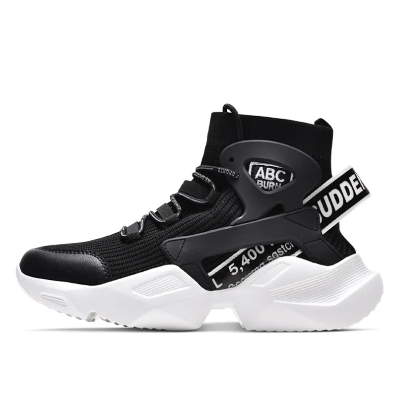 Fashion Breathable Men Sneakers High Top Running Shoes for Men Outdoors Walking Sport Shoes Comfortable Mens Shoes Zapatillas