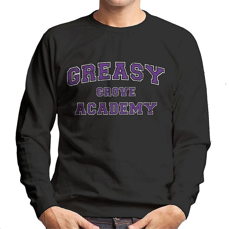 Fortnite Greasy Grove Academy Varsity Text Men's Sweatshirt