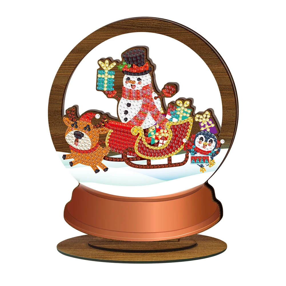 Christmas Desk Sign Crystal 5D Mosaic Ornament for New Year Gifts (BJP603)