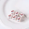 Lovely Red Beige Cartoon Acrylic Beads DIY Accessories