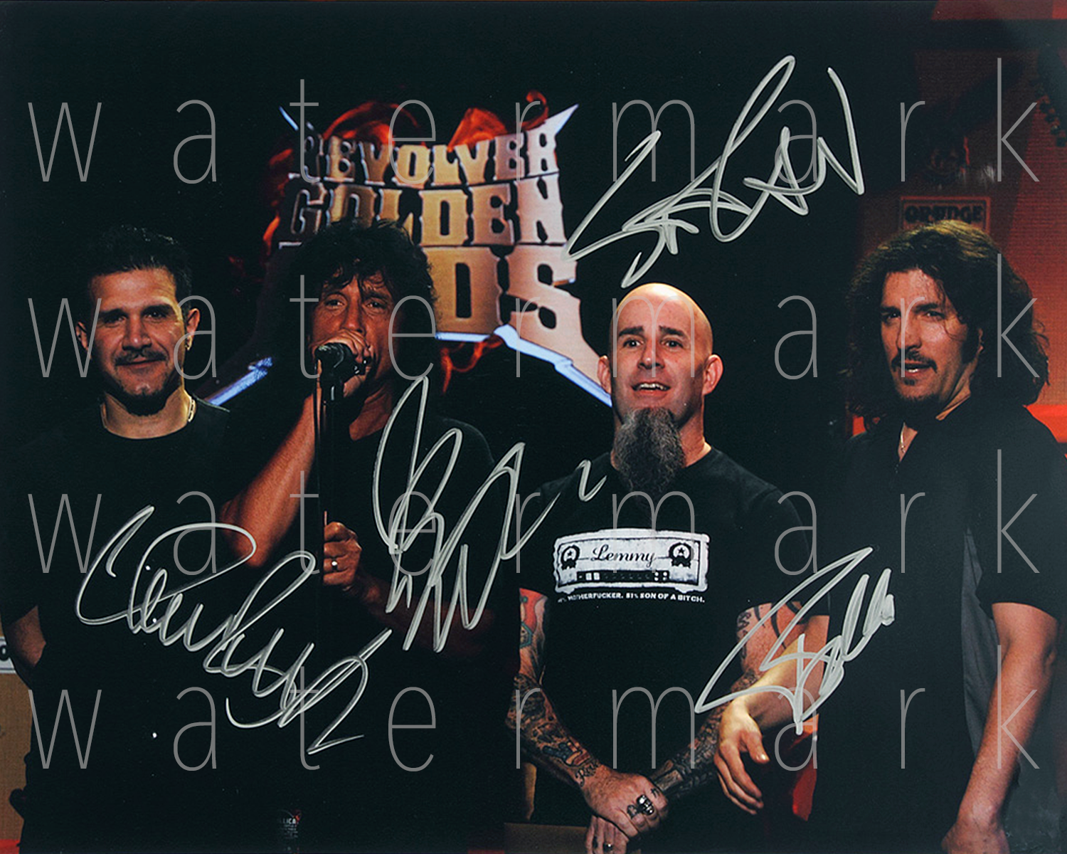 Anthrax signed 8X10 Photo Poster painting picture poster autograph RP