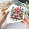 uk.everydayedeals 6Pcs DIY Diamond Painting Greeting Card - Flowers