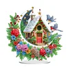 Acrylic Special Shaped Cartoon Christmas House Desktop Diamond Art Kits
