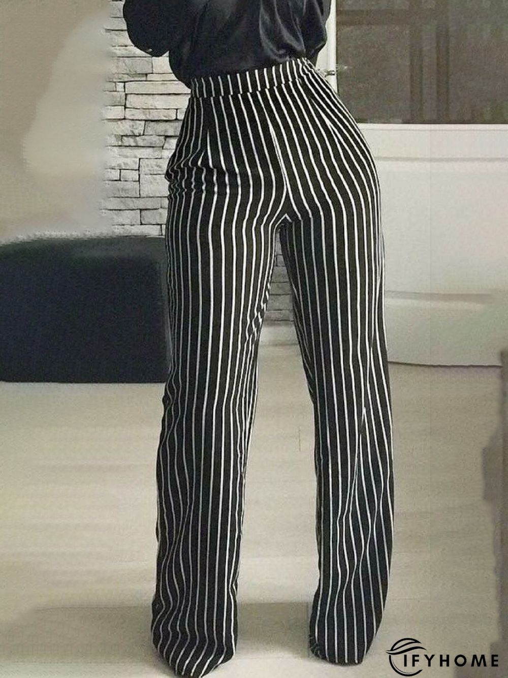 Work Date Daily Household Striped Pants | IFYHOME