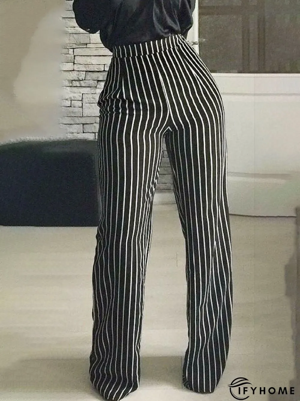 Work Date Daily Household Striped Pants | IFYHOME