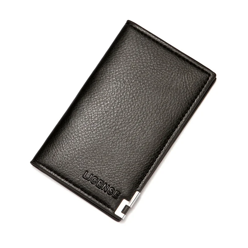 PURDORED 1 Pc Men Long Card Holder Soft PU Leather Business Card Case Bank Credit ID Holder Male Cards Organizer Porte Carte