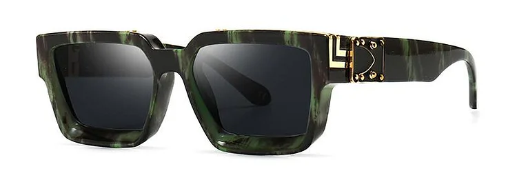 Trendy White Square Sunglasses Brand Luxury Women Classic Vintage Big Frame Mirror Lens Sun Glasses Female UV400 Oversize Shades