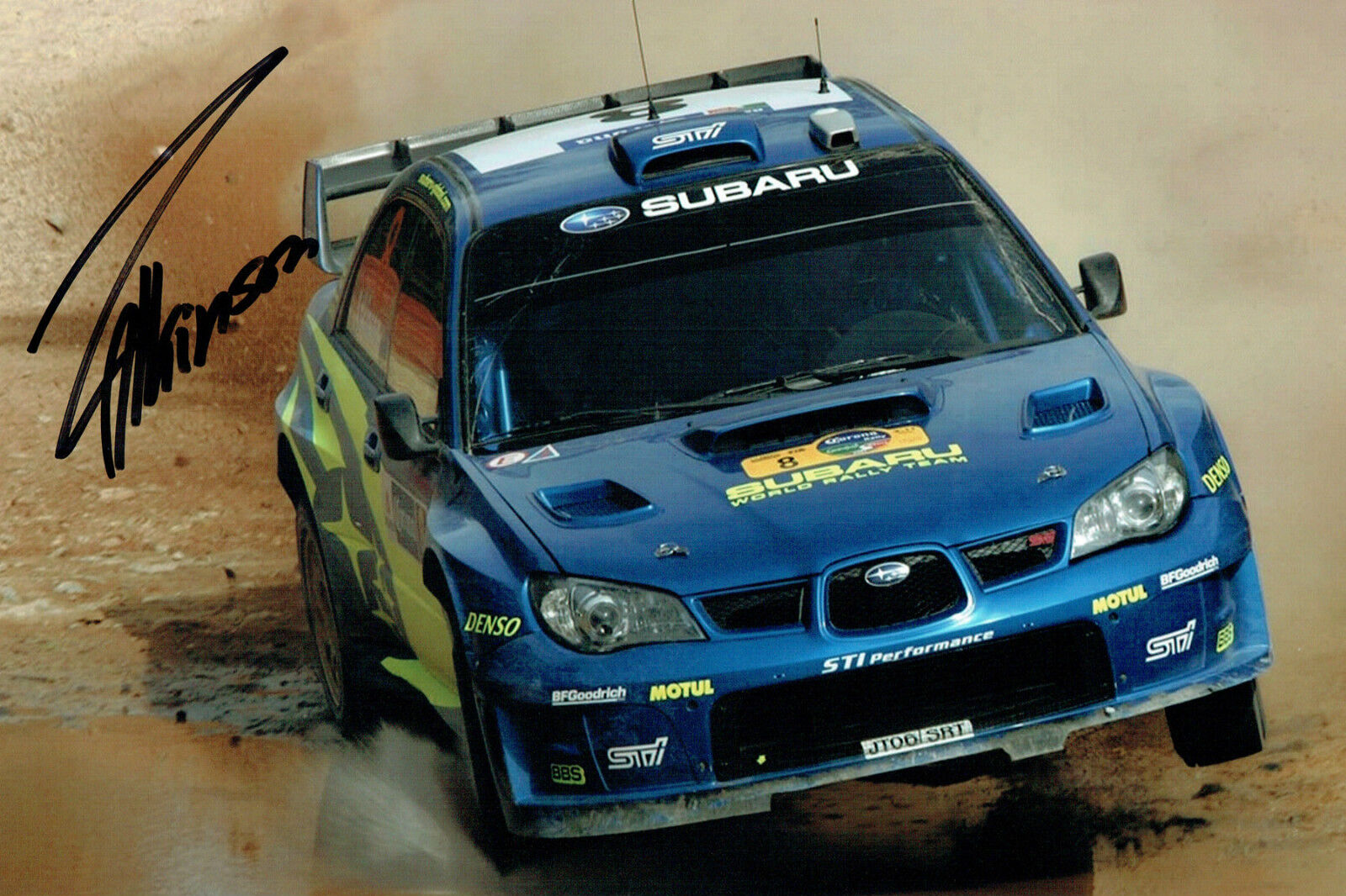 Chris ATKINSON WRC SUBARU Aussie DRIVER SIGNED AUTOGRAPH 12x8 Photo Poster painting AFTAL COA