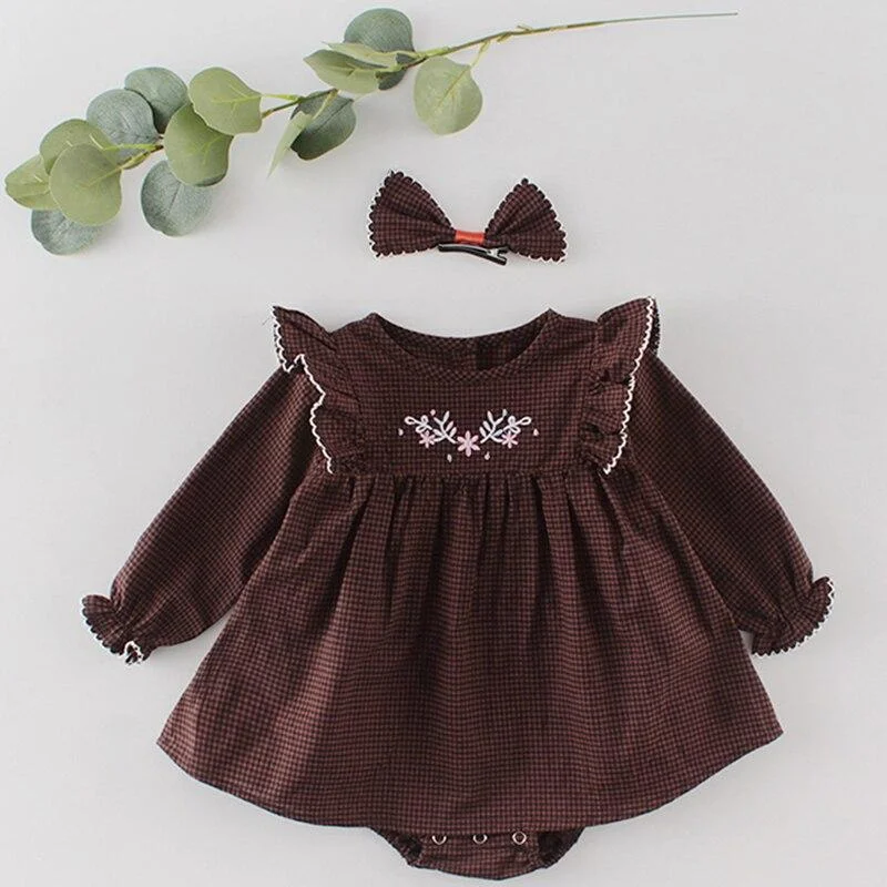 0-2Yrs Brand Baby Girl Clothes 2020 Spring Infant Multi-layer Screen Vest Skirt + Love Embroidered Jacket Girl Baby Gift