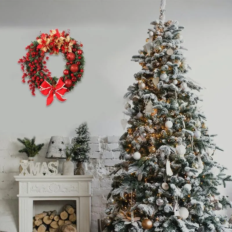 Artificial Wreath Hanging Door Wall Christmas Decoration