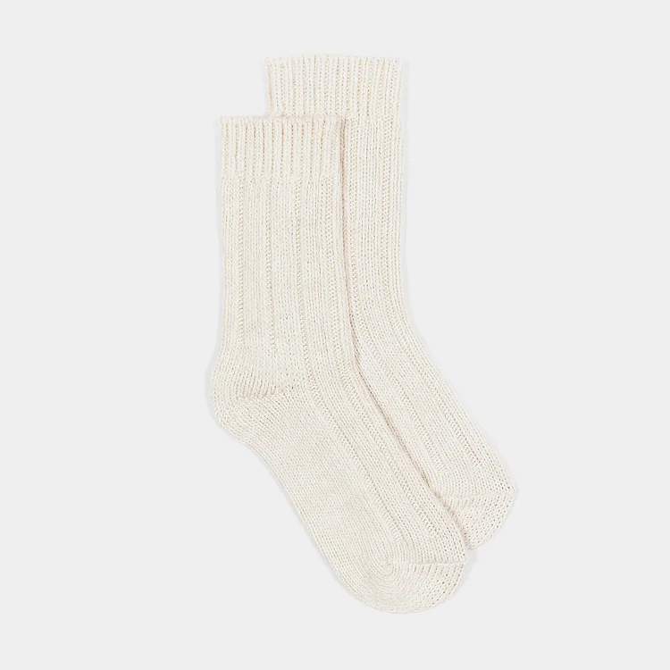 Cotton Twist Women Socks (Beige)