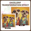 Diamond Painting -DIY Round Drill Meerkats(40x40cm)