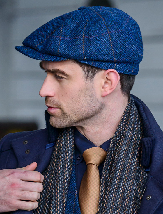 8 PANEL DRIVING CAP - DENIM