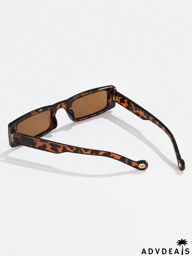 Square Frame Tinted Lens Sunglasses