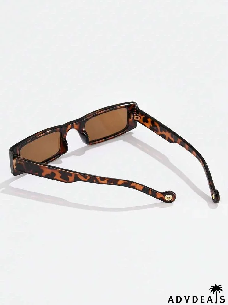 Square Frame Tinted Lens Sunglasses