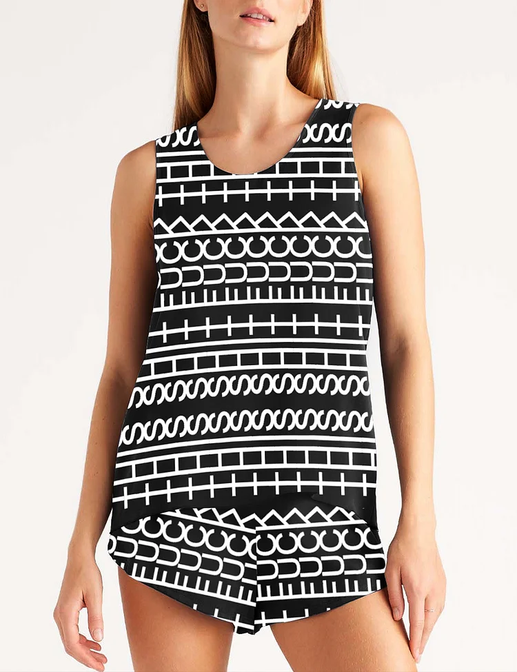 Women's Hidden Funny Message Sleeveless Suit