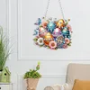 (US Only)Acrylic 2D Flat DIY Butterfly Easter Egg Diamond Painting Set Hanging Pendents