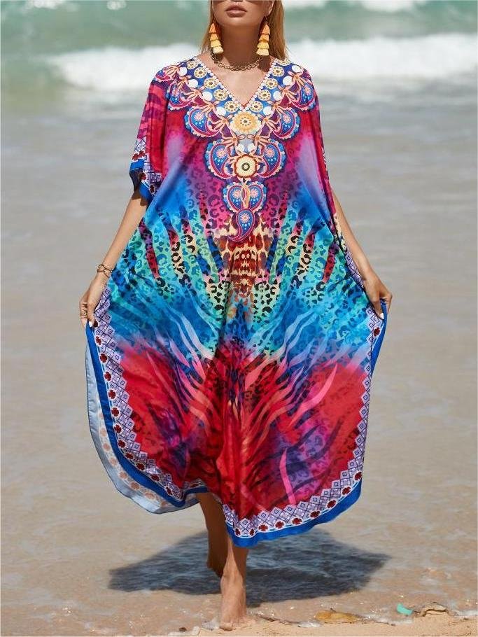 Women's Casual Vacation Caftan Dress