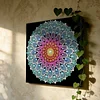 DIY Pearl Painting Mandala for Home Wall Decor with Frame(25x25cm)