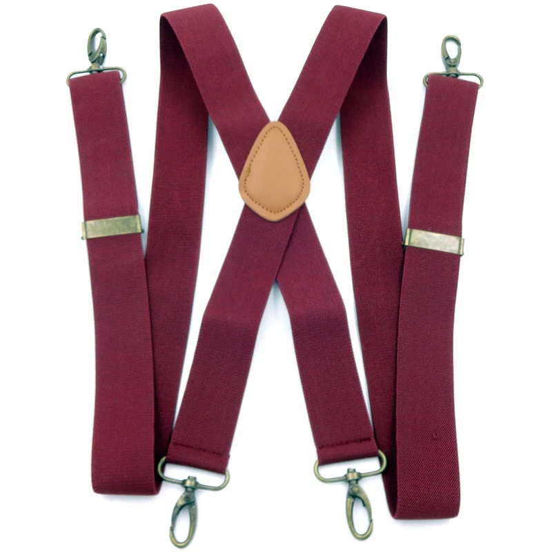Trousers Elastic Shoulder Strap Hook Buckle Suspenders Clip-inspireuse
