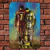 Messi et ronaldo signes vntage metal - Panneaux en étain métallique(20*30cm/30*40cm)