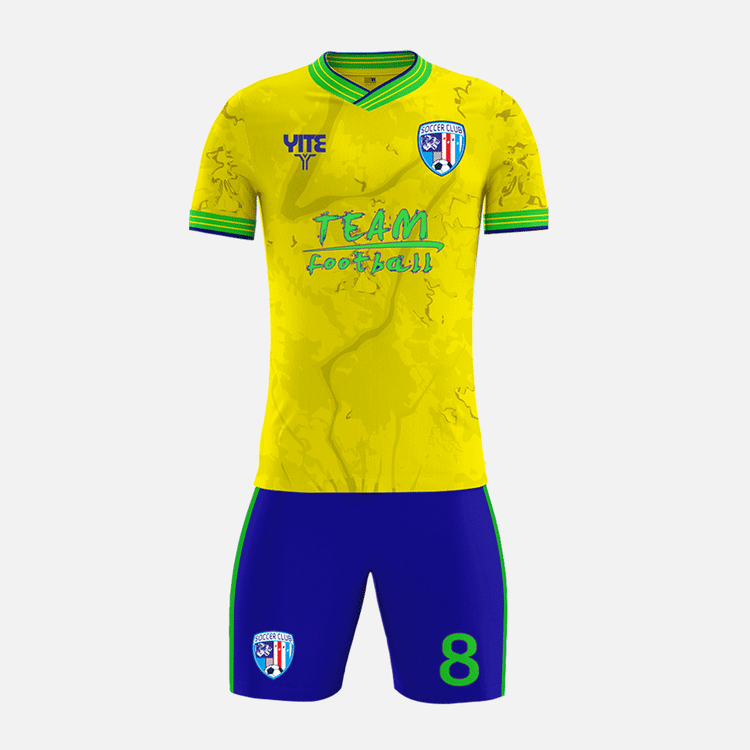 YITE | YTZQ225-Green And Yellow Soccer Uniforms
