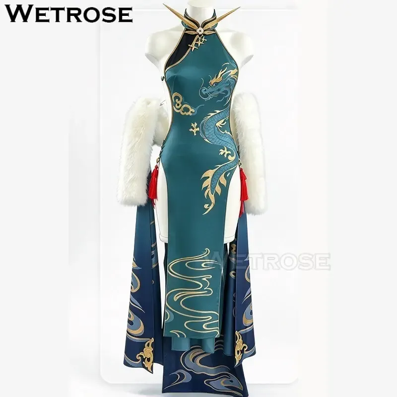 [Wetrose] In Stock Azur Lane Moskva Awaiting the Next Move Cheongsam Game Outfit Cosplay Costume 