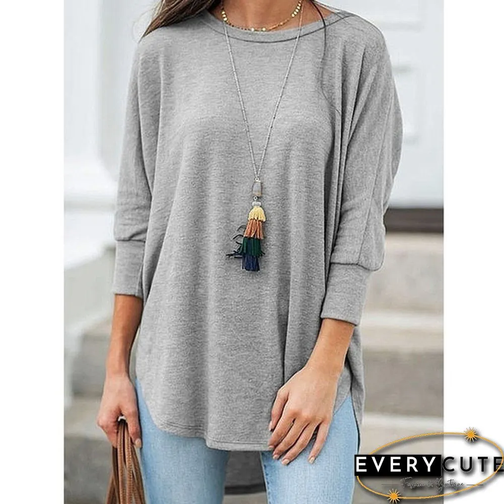 XS-8XL Plus Size Fashion Tops Autumn and Winter Clothes Womens Casual Sleeve Loose Pullver