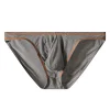 Men's Modal Briefs Ice Silk Low Rise Soft Bikini Brief  