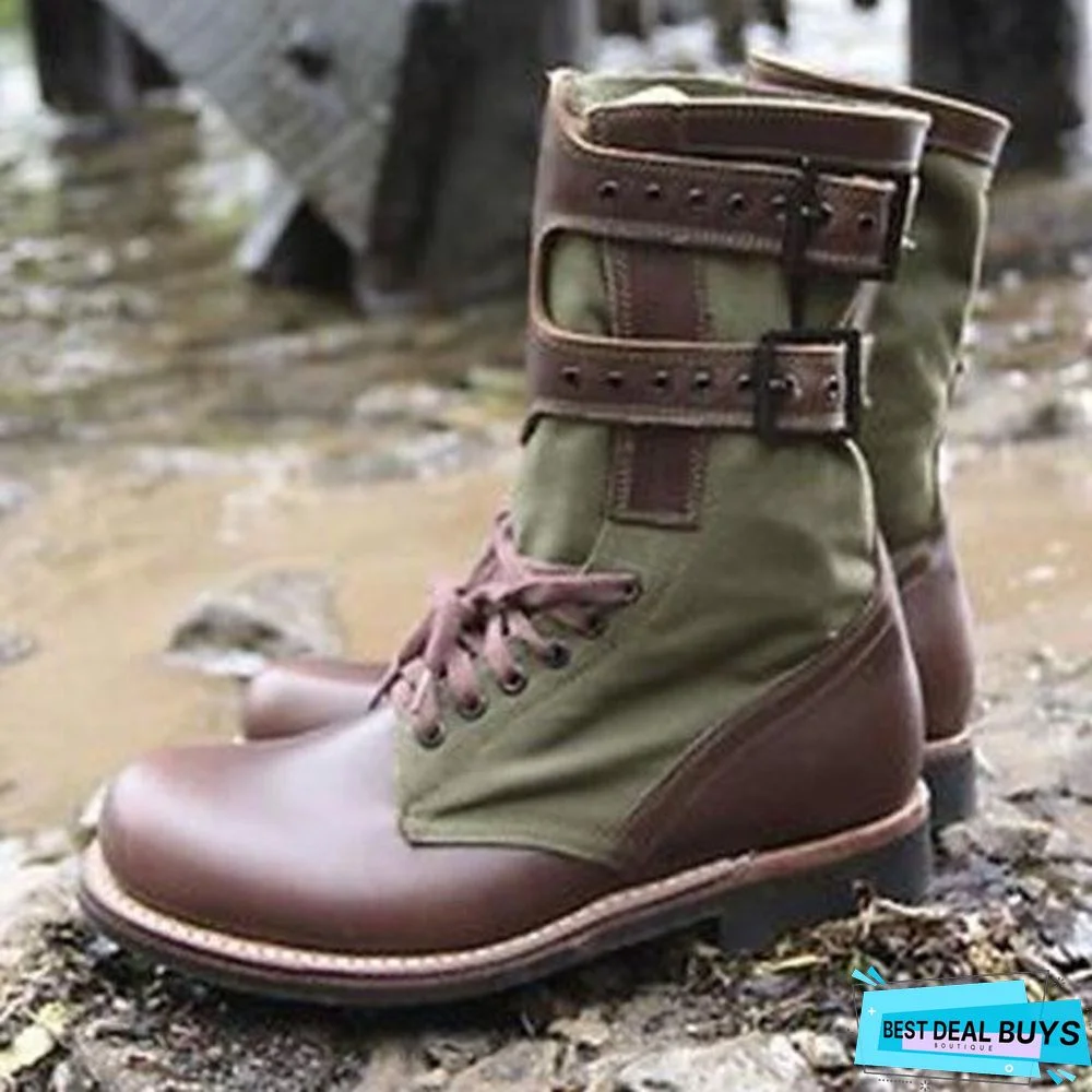 Men's Original Design Leather High Boots