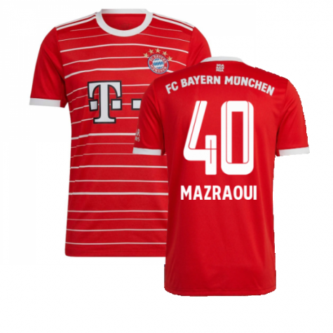 FC Bayern München Noussair Mazraoui 40 Home Trikot 2022-2023