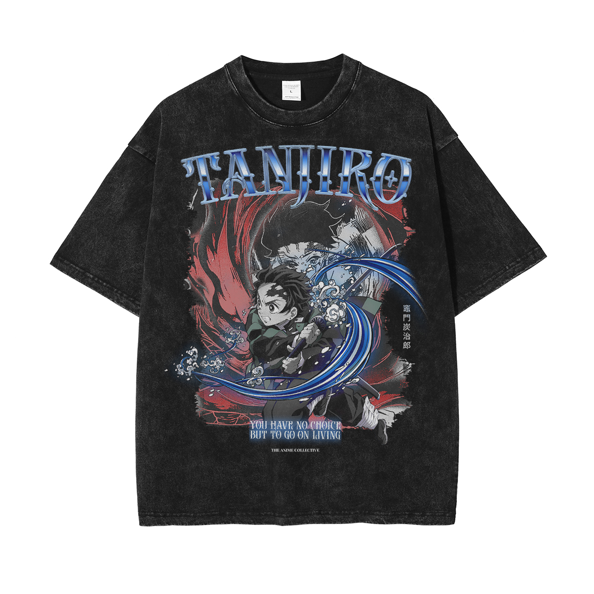 Tanjiro Vintage Oversized T-Shirt | Demon Slayer