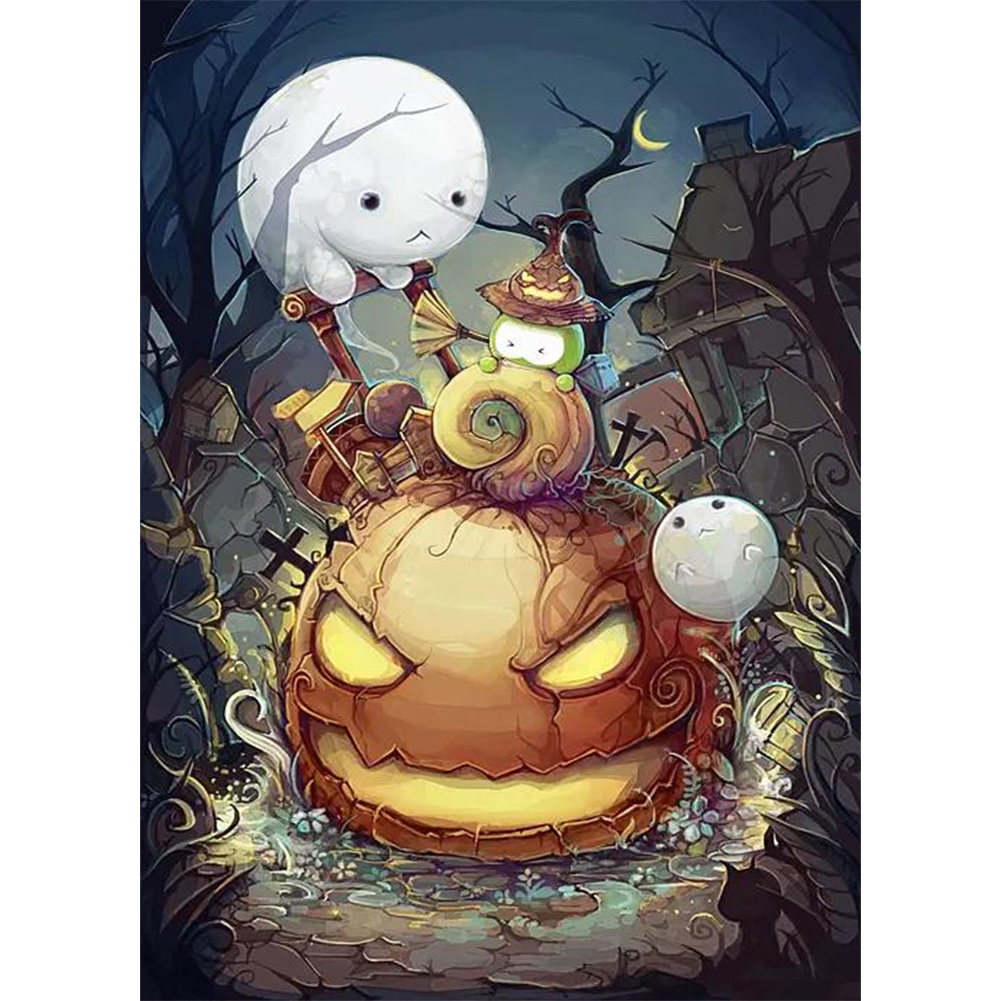 

Halloween Pumpkin - Round Drill Diamond Painting - 30*40CM, 501 Original