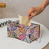 Hölzerne Diamantmalerei Taschentuchbox für die Dekoration von Zuhause und Büro (zjh039)
