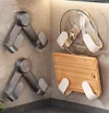 Suction cup rotating wall-mounted punch-free kitchen storage rack, pot cover rack, cutting board rack