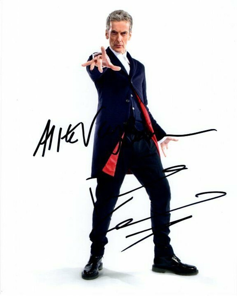 Peter capaldi signed autographed 8x10 doctor who Photo Poster painting great content